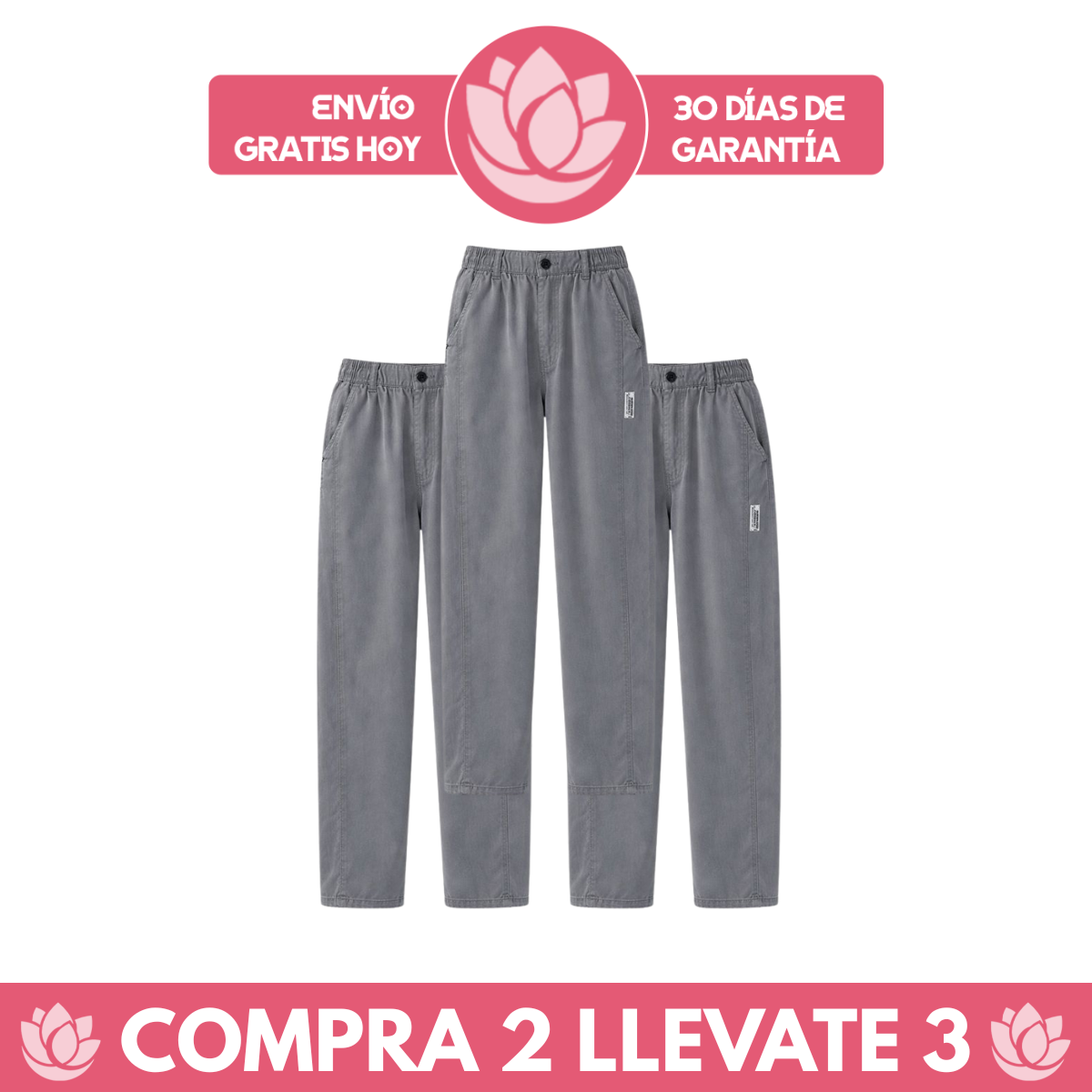 [Llevá 3 Pagá 2] Pantalón Palazzo Verona™ en Algodón Premium con Corte Moderno
