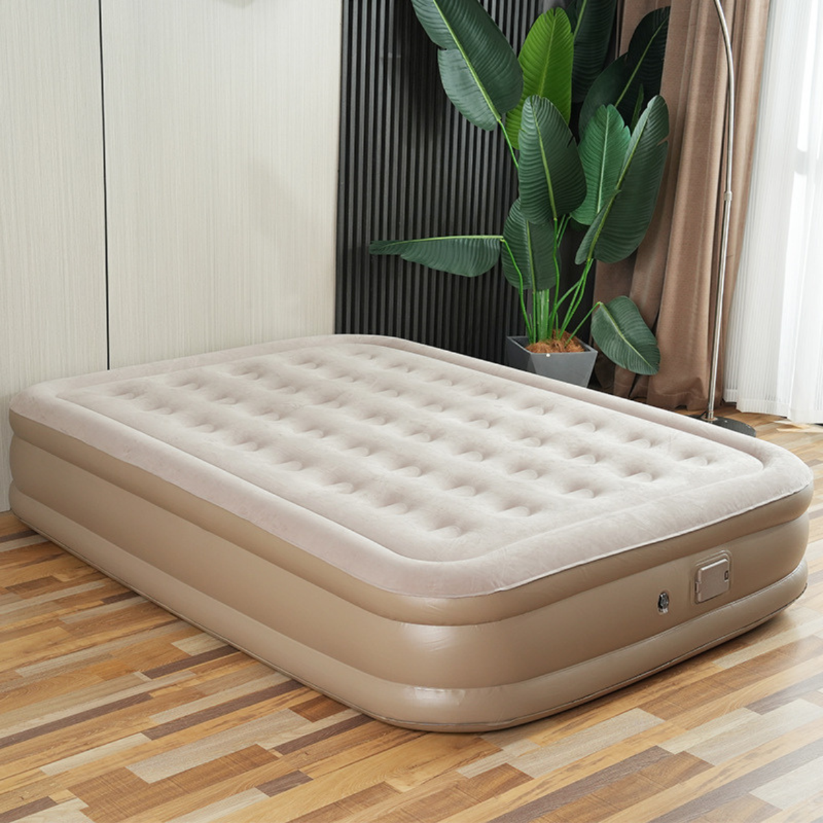 [Llevá 2 Pagá 1] Colchón Inflable King Portátil con Revestimiento Triple Antidesgarro +REGALO: Bomba de Aire Eléctrica